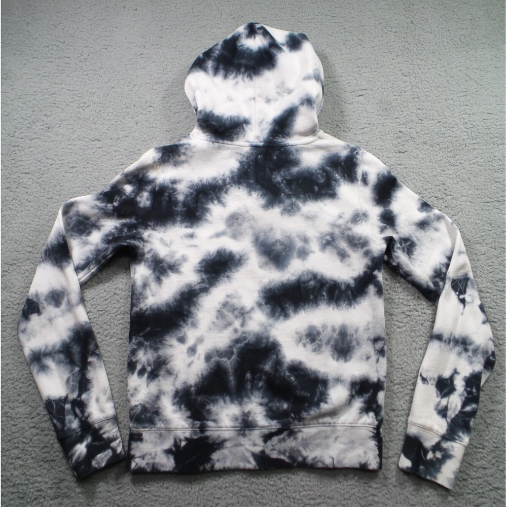 Raiders Sweatshirt Womens Size S White Black Tie Dye Full Zip NFL Team Apparel - Picture 7 of 14